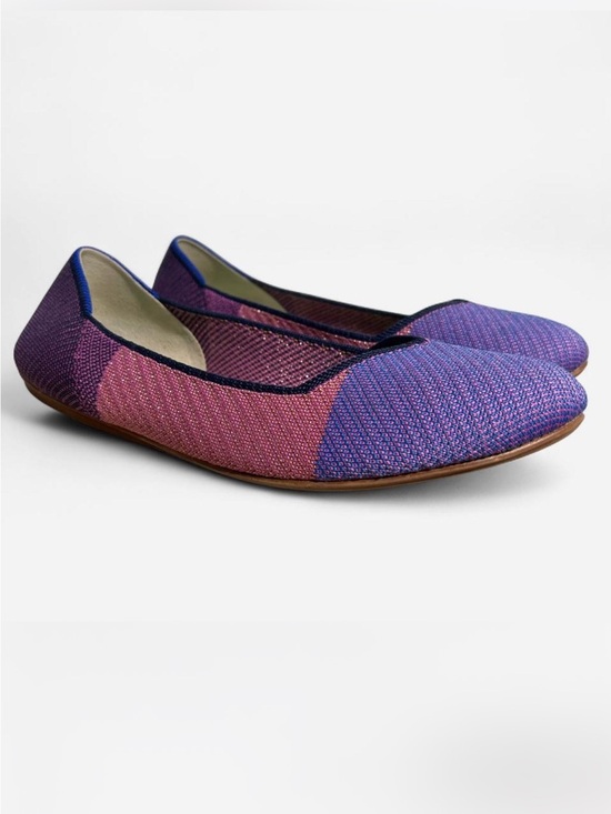 Rothy's Shoes - Rothy’s pink & purple metallic round toe flats